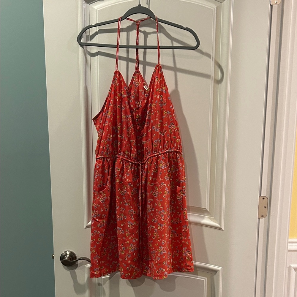 American Eagle Outfitters Vintage Red Floral Dress